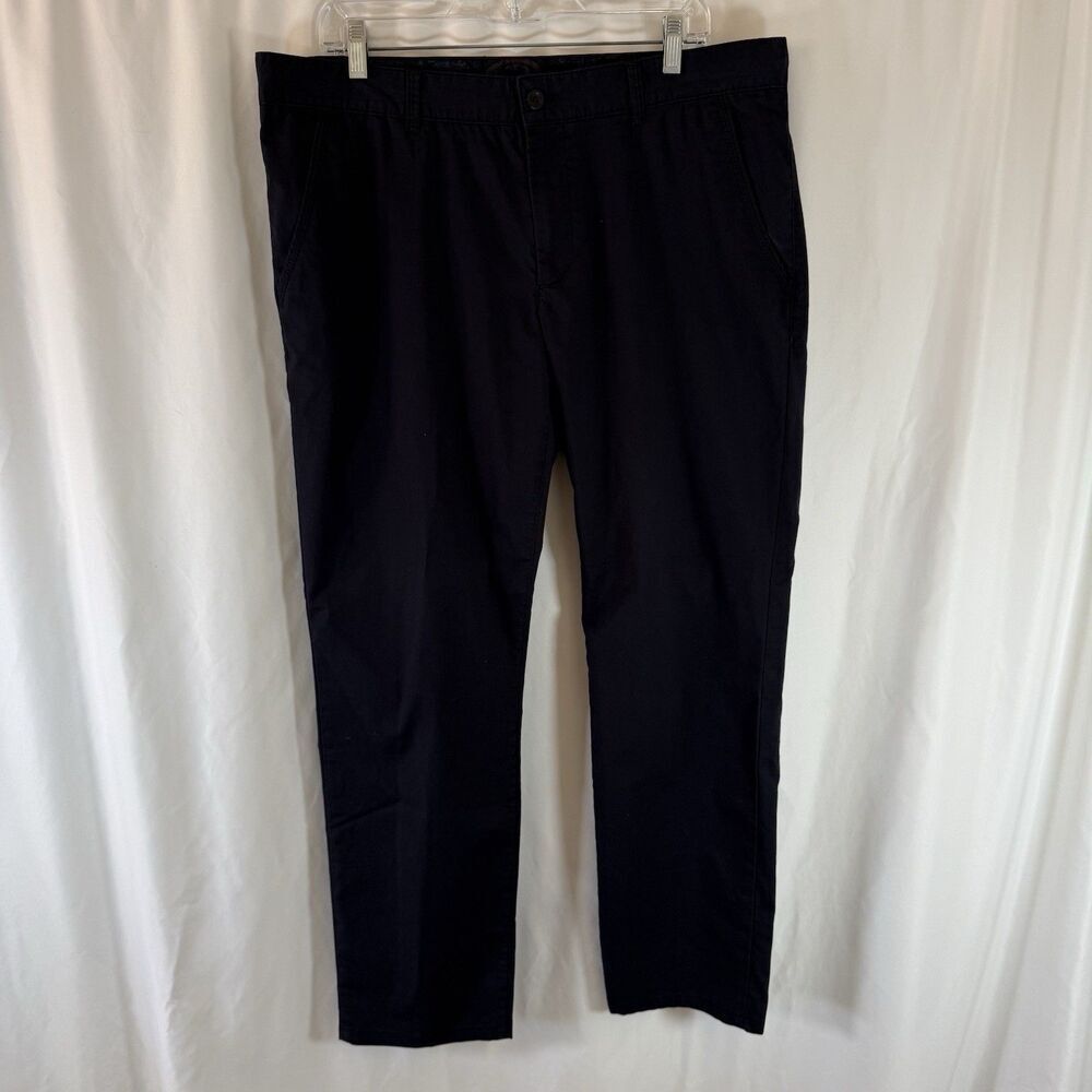 Alberto Dress Pants Men's 36x32 (38x29) Blue Ceramica Regular Fit Premium Busin